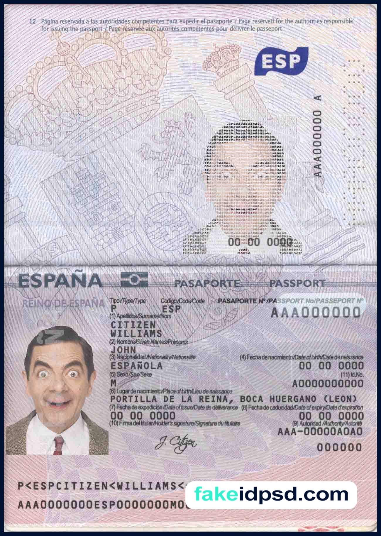NEW Pass Spain [original template]