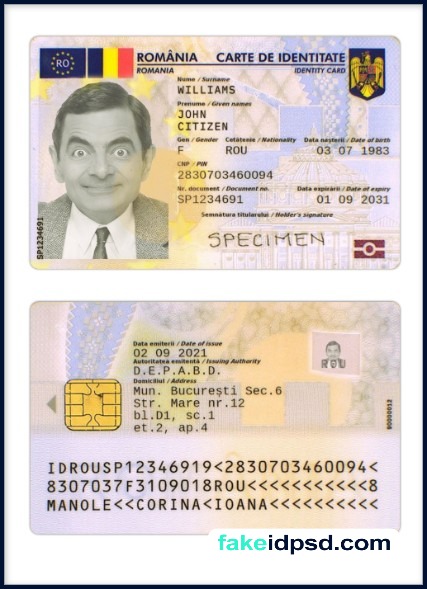 Romania Identity card [PSD]
