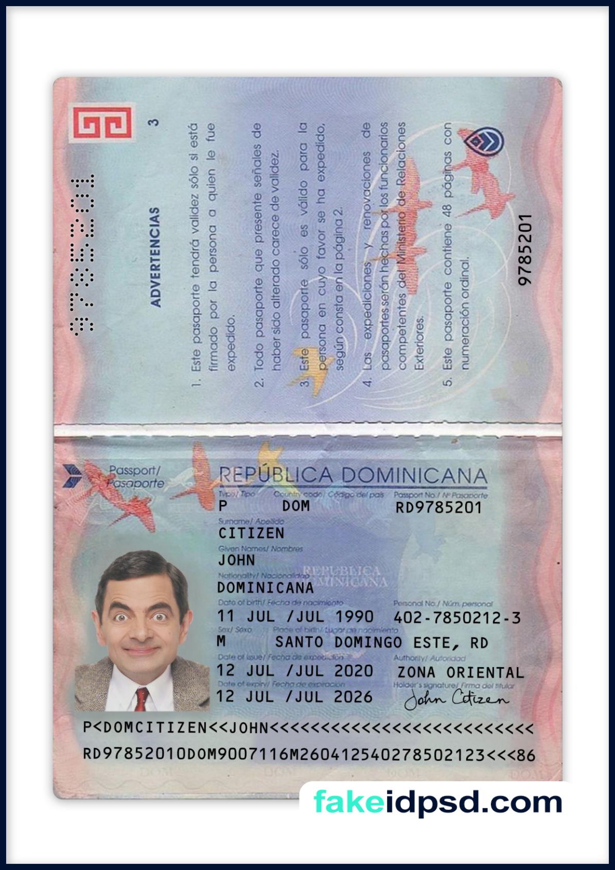 Dominican Republic Passport